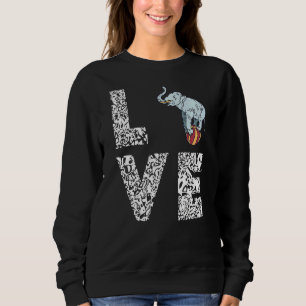 Circus Elephant Ball Balancing Love Leopard Carniv Trui