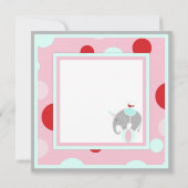 Circus Elephant Bedankt Roze (Achterkant)