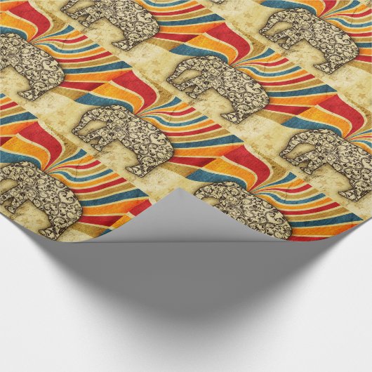  Circus Elephant Big Top Cadeaupapier (Hoek)