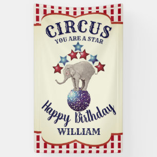  Circus Elephant Birthday Spandoek