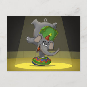 Circus Elephant Briefkaarten