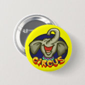 Circus Elephant Buttonnen Ronde Button 5,7 Cm (Voorkant /achterkant)