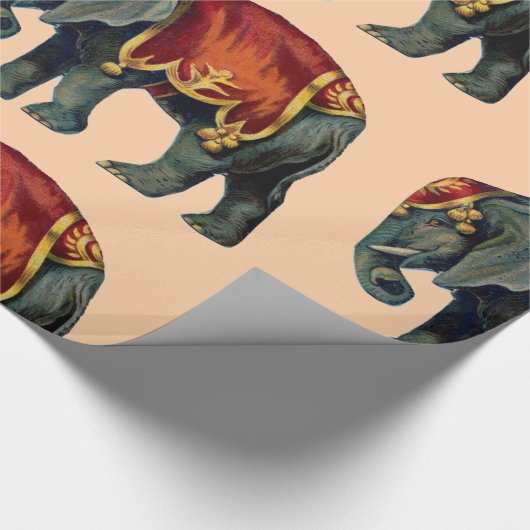 Circus Elephant Cadeaupapier (Hoek)