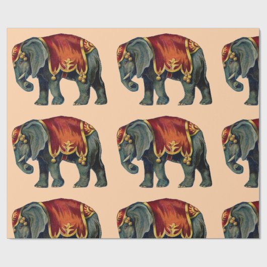  Circus Elephant Cadeaupapier (Vlak)
