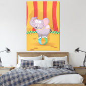 Circus Elephant Canvas Afdruk (Insitu (Slaapkamer))