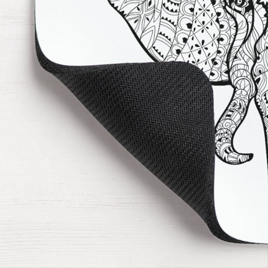 Circus Elephant Doodle Muismat (Hoek)