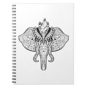 Circus Elephant Doodle Notitieboek