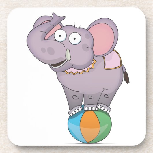 Circus Elephant Drankjes Onderzetter (Voorkant)