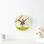 Circus Elephant & Flags Clock Ronde Klok (Huis)