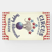  Circus Elephant Funny Retirement Spandoek (Horizontaal)