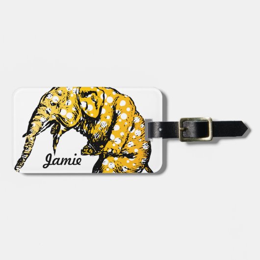 Circus Elephant Gifts Bagagelabel (Voorkant horizontaal)