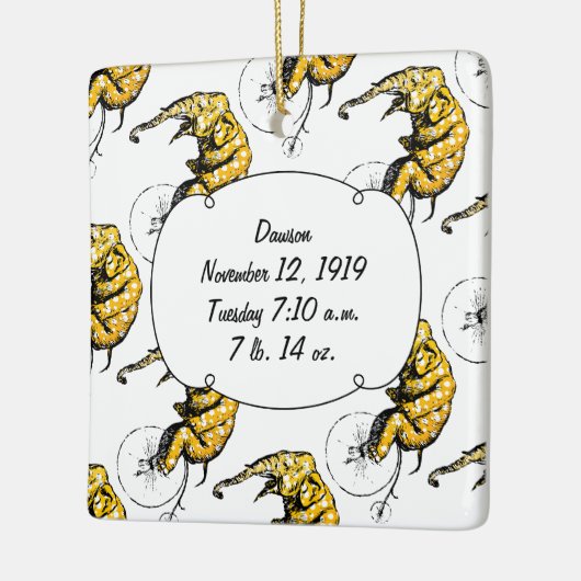 Circus Elephant Gifts Keramisch Ornament (Links)