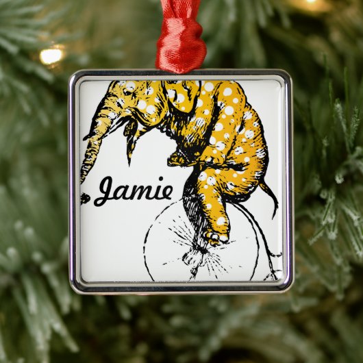 Circus Elephant Gifts Metalen Ornament (Boom)