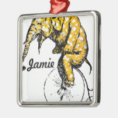 Circus Elephant Gifts Metalen Ornament (Links)