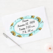 Circus Elephant Gifts Ovale Sticker (Envelop)