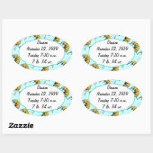 Circus Elephant Gifts Ovale Sticker (Vel)