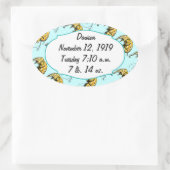 Circus Elephant Gifts Ovale Sticker (Tas)