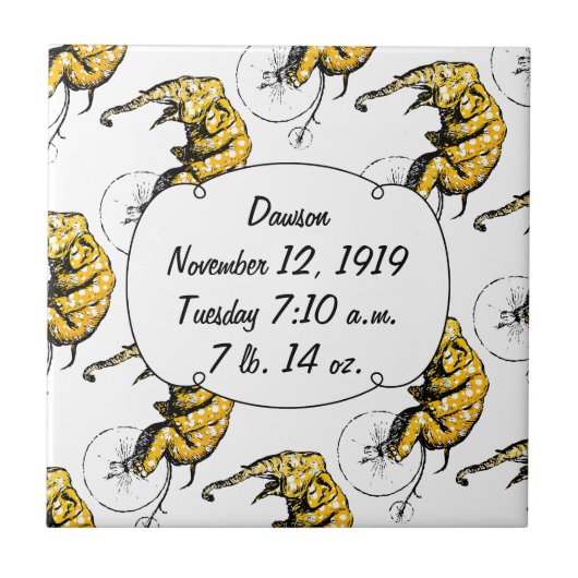 Circus Elephant Gifts Tegeltje (Voorkant)