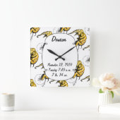 Circus Elephant Gifts Vierkante Klok (Huis)