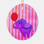 Circus Elephant Keramisch Ornament (Links)