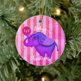 Circus Elephant Keramisch Ornament
