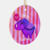 Circus Elephant Keramisch Ornament (Rechts)