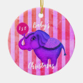 Circus Elephant Keramisch Ornament (Voorkant)