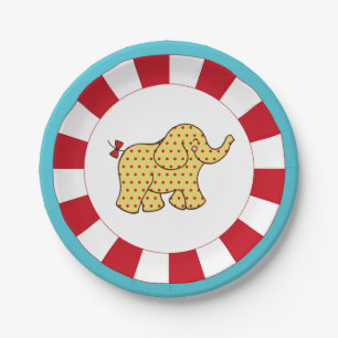 Circus Elephant Paper Borden Papieren Bordje