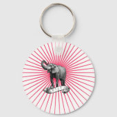 Circus Elephant sleutelhanger (Voorkant)