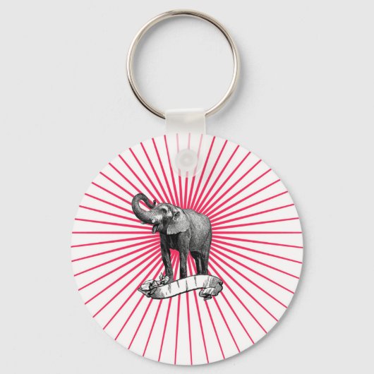 Circus Elephant sleutelhanger (Voorkant)