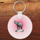 Circus Elephant sleutelhanger (Voorkant)
