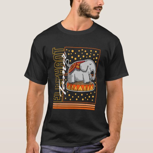 Circus Elephant Tamer Cute Elephant  Circus Staff  T-shirt (Voorkant)
