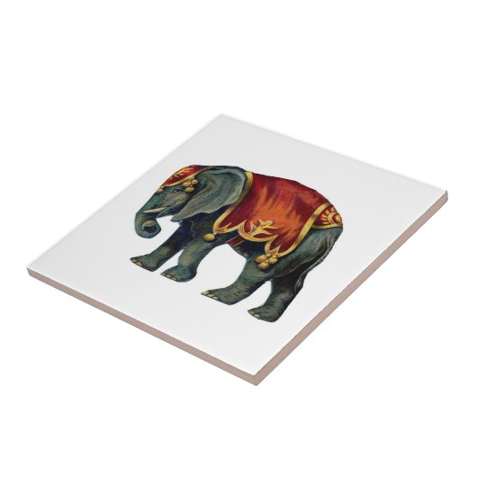 Circus elephant tegeltje (Zijkant)