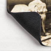  Circus Elephants die uit de trein stappen Muismat (Hoek)