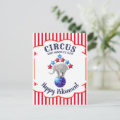 Circus Elephants Funny Retirement Briefkaart (Staand voorkant)