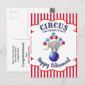 Circus Elephants Funny Retirement Briefkaart (Voorkant / Achterkant)