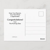 Circus Elephants Funny Retirement Briefkaart (Achterkant)