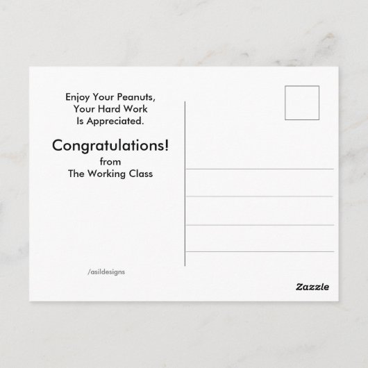 Circus Elephants Funny Retirement Briefkaart (Achterkant)