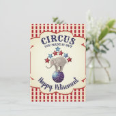  Circus Elephants Funny Retirement Kaart (Staand voorkant)