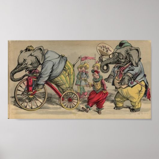 Circus Elephants Poster (Voorkant)