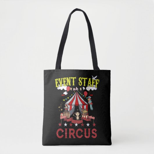 Circus Event Staff Funny Party Carnival Creval Tote Bag (Voorkant)