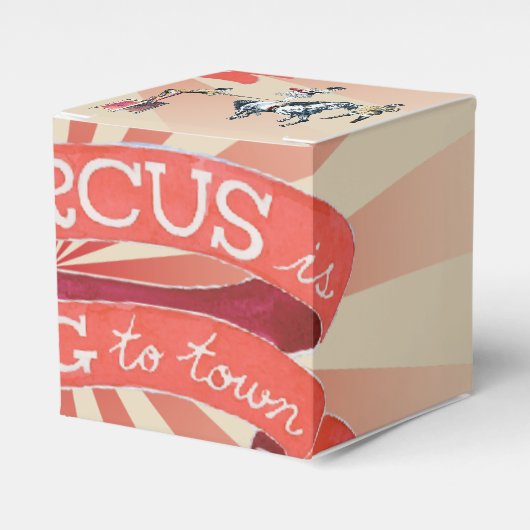 Circus Favor Box Bedankdoosjes (Voorkant Zijde)