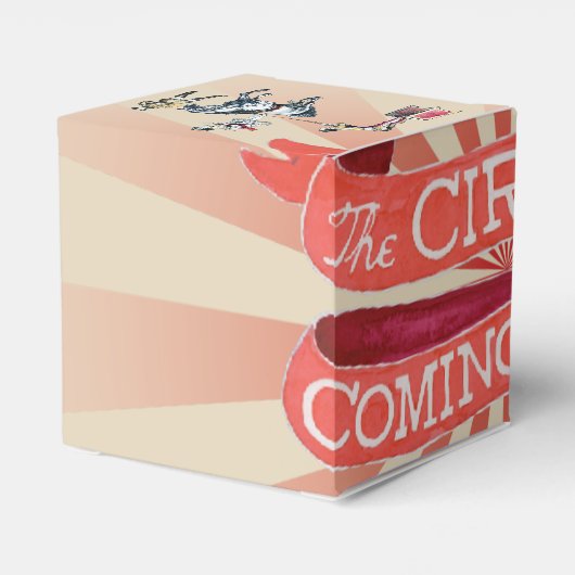 Circus Favor Box Bedankdoosjes (Achterkant)
