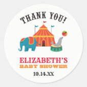 Circus Favor Stickers (Voorkant)
