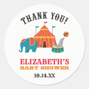Circus Favor Stickers