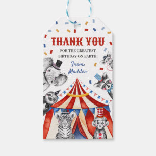 Circus Favor Tags   Carnival Favor Tags Cadeaulabel