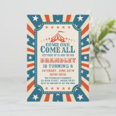  Circus Feest Carnaval Party Verjaardag Kaart (Staand voorkant)