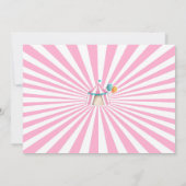 Circus Feest Dieren Carnaval Feest Eerste Verjaard Kaart (Achterkant)