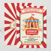  Circus Feestverjaardag Kaart (Voorkant / Achterkant)