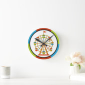 Circus Ferris wheel Wall Clock Ronde Klok (Huis)